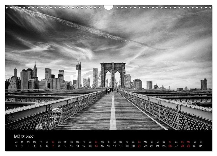 Produktbild: New York 2027 (Wandkalender 2027 DIN A3 quer), CALVENDO Monatskalender