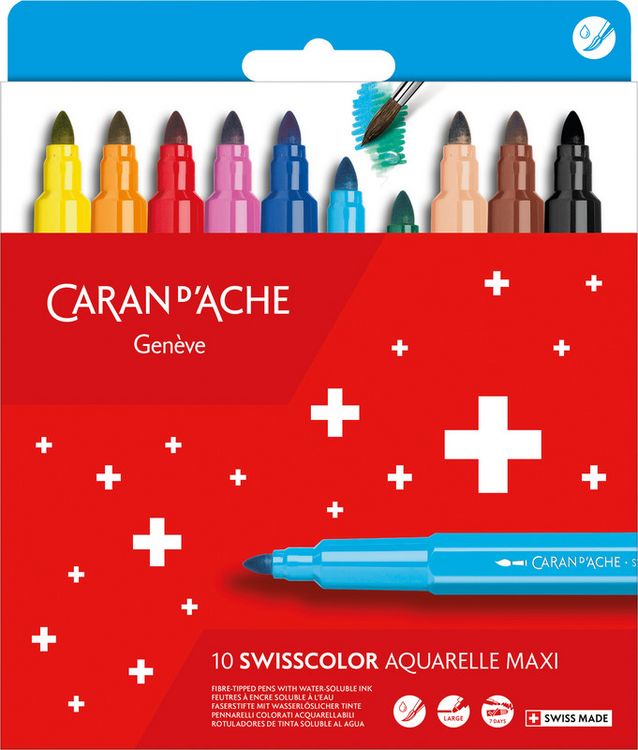 Produktbild: Swisscolor Fasermaler Maxi 10x