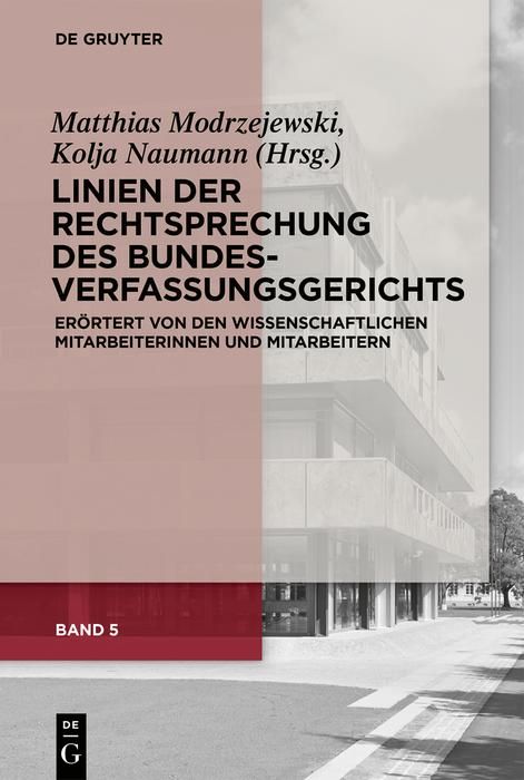 Produktbild: Linien der Rechtsprechung des Bundesverfassungsgerichts