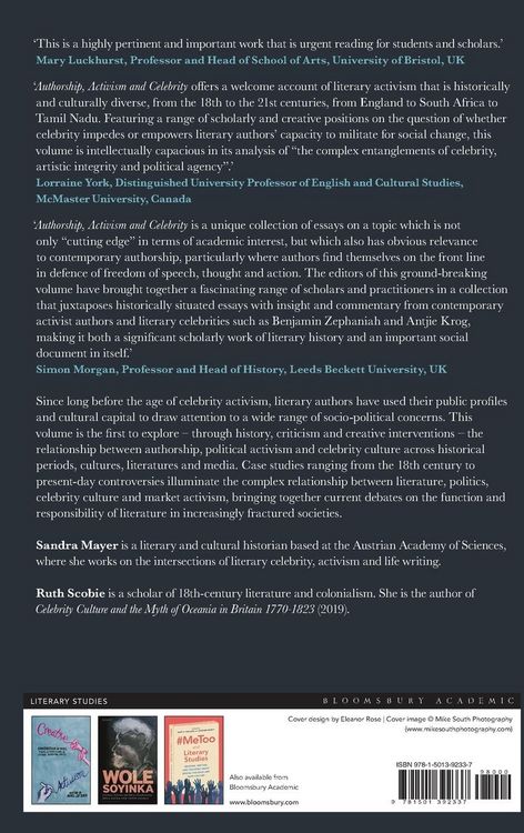 Produktbild: Authorship, Activism and Celebrity