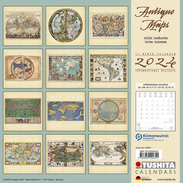 Produktbild: Antique Maps 2024