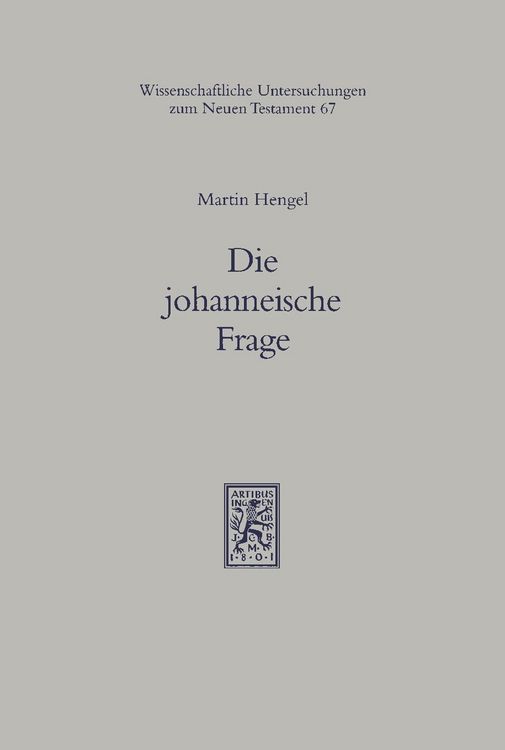 Produktbild: Die johanneische Frage