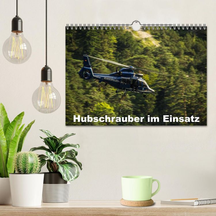 Produktbild: Hubschrauber im Einsatz (Wandkalender 2026 DIN A4 quer), CALVENDO Monatskalender