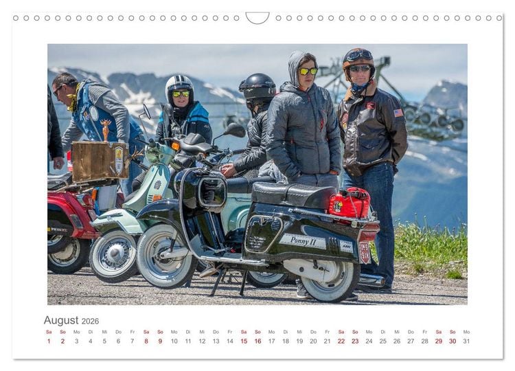 Produktbild: Faszination Zweirad - Impressionen vom &Ouml;tztaler Moped Marathon (Wandkalender 2026 DIN A3 quer), CALVENDO Monatskalender