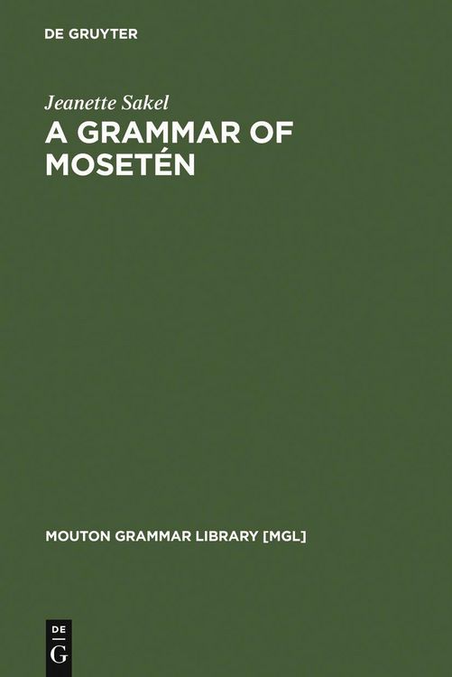 Produktbild: A Grammar of Moset&eacute;n