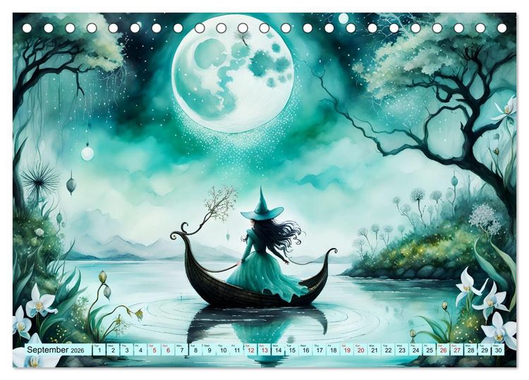 Produktbild: Enchantress of nature (Desk Calendar 2026 DIN A5 landscape), CALVENDO 12 Month DeskCalendar