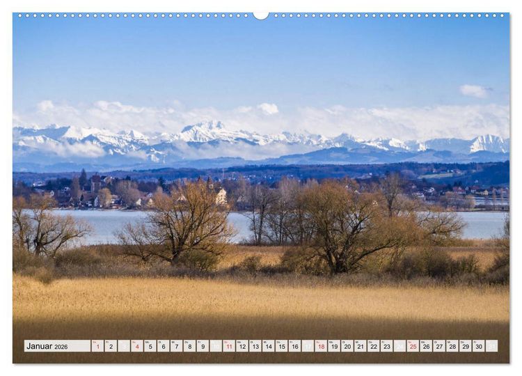 Produktbild: Auszeit Bodensee (hochwertiger Premium Wandkalender 2026 DIN A2 quer), Kunstdruck in Hochglanz