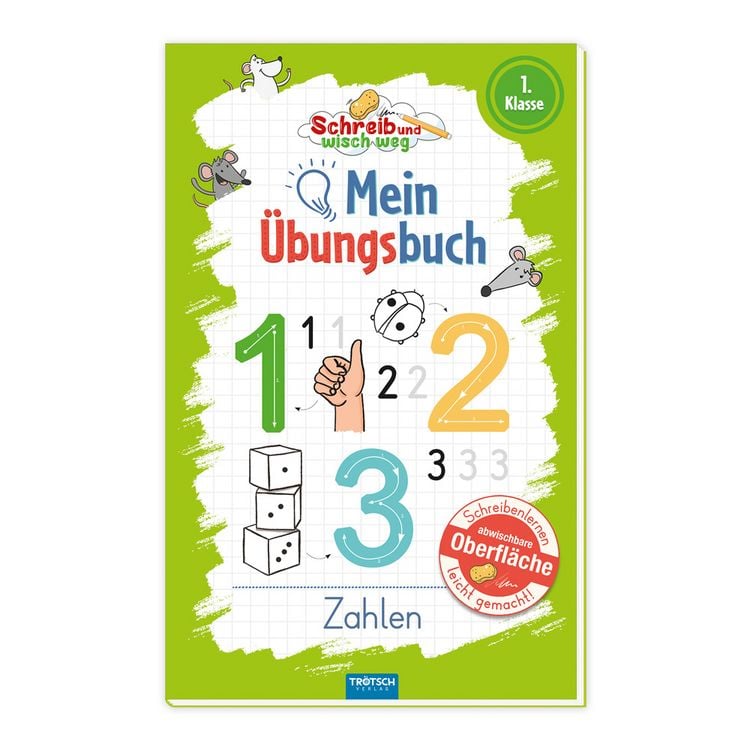 Produktbild: Tr&ouml;tsch Mein &Uuml;bungsbuch Schreib und wisch weg Zahlen