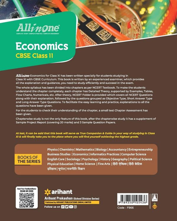 Produktbild: All In One Class 11th Economics for CBSE Exam 2024