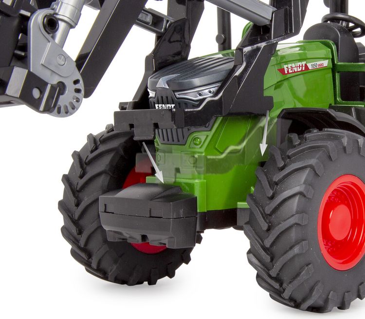 Produktbild: JAMARA 423250 Frontlader mit Krokodilschaufel 1:24S inkl. Rundballen klein
