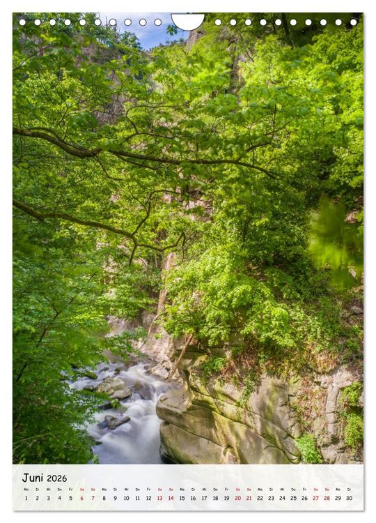 Produktbild: Das Bodetal - Der Grand Canyon des Ostens (Wandkalender 2026 DIN A4 hoch), CALVENDO Monatskalender