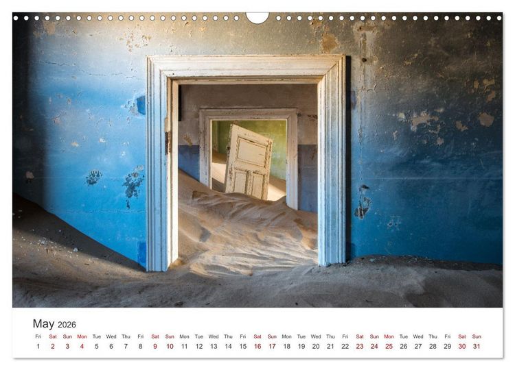 Produktbild: Kolmanskop Sand storm in town (Wall Calendar 2026 DIN A3 landscape), CALVENDO 12 Month Wall Calendar