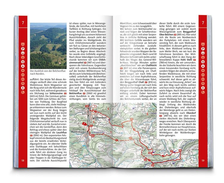 Produktbild: KOMPASS Wanderf&uuml;hrer Schweizer Jura, 55 Touren