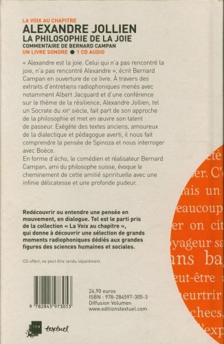Produktbild: Alexandre Jollien, la philosophie de la joie + 1 CD audio