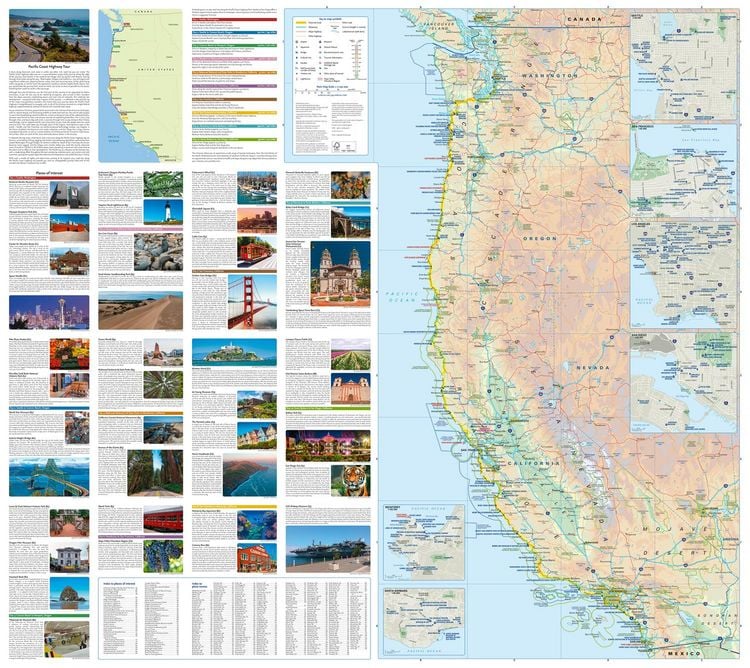 Produktbild: Pacific Coast Highway Touring Map
