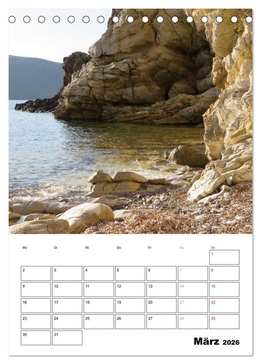 Produktbild: ELBA Trauminsel der Toskana (Tischkalender 2026 DIN A5 hoch), CALVENDO Monatskalender