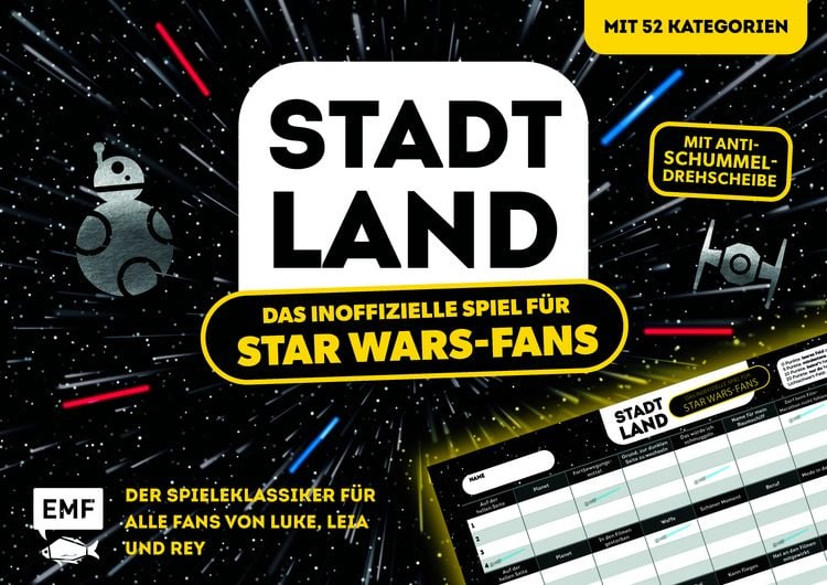 Bild vom Artikel Stadt, Land, das inoffizielle Spiel für Star Wars-Fans - Der Spieleklassiker für alle Fans von Luke, Leia und Rey vom Autor 