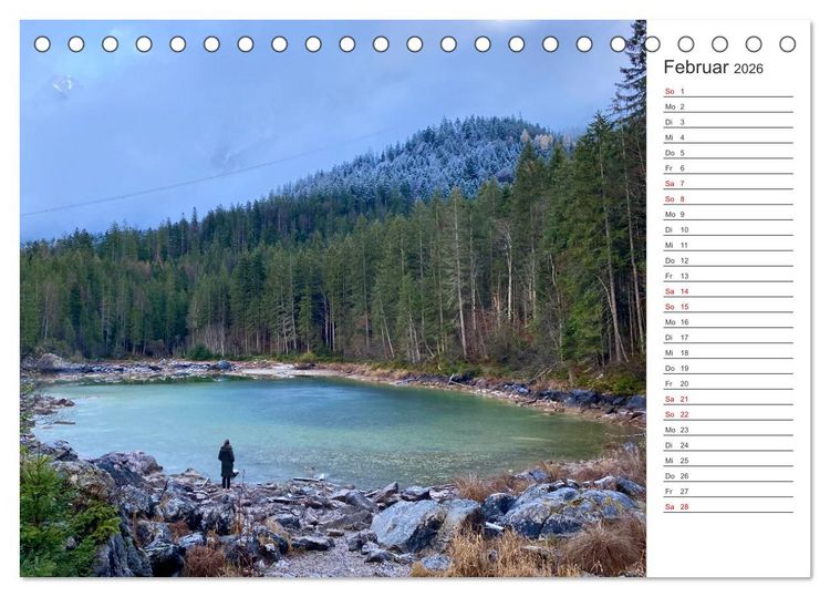 Produktbild: Alpenauszeit - Bergpause f&uuml;rs Herz (Tischkalender 2026 DIN A5 quer), CALVENDO Monatskalender