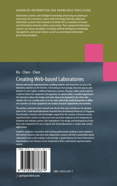 Produktbild: Creating Web-based Laboratories