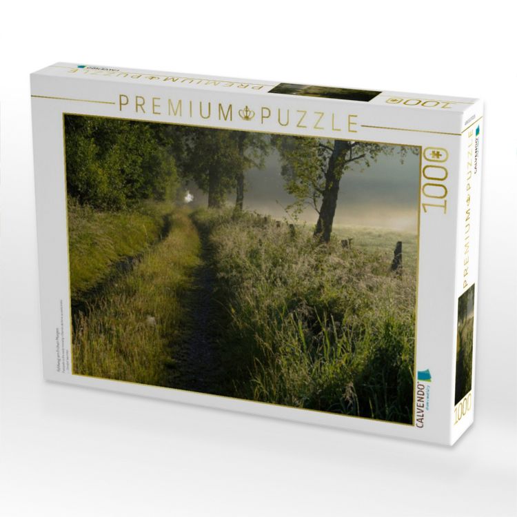Produktbild: CALVENDO Puzzle Feldweg am fr&uuml;hen Morgen | 1000 Teile Lege-Gr&ouml;&szlig;e 64x48cm Foto-Puzzle f&uuml;r gl&uuml;ckliche Stunden