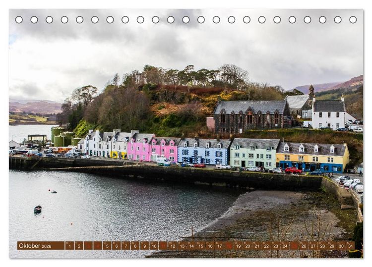 Produktbild: Mystisches Schottland (Tischkalender 2026 DIN A5 quer), CALVENDO Monatskalender