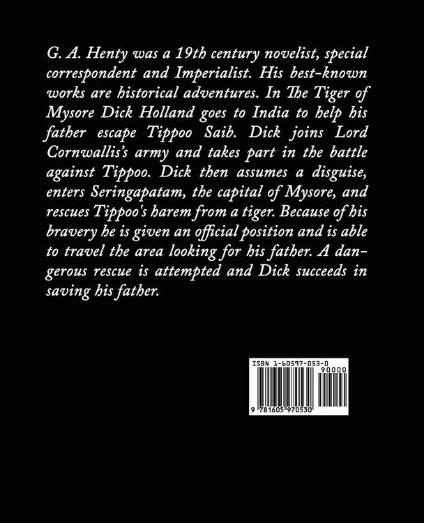 Produktbild: The Tiger of Mysore - A Story of the War with Tippoo Saib