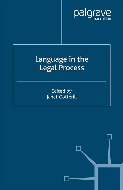 Produktbild: Language in the Legal Process