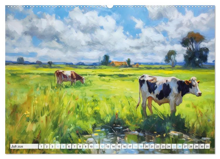 Produktbild: Havelland - Impressionistische Visionen einer idyllischen Region (Wandkalender 2026 DIN A2 quer), CALVENDO Monatskalender