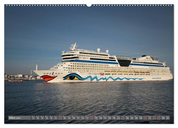 Produktbild: Kreuzfahrt Warnem&uuml;nde (Wandkalender 2027 DIN A2 quer), CALVENDO Monatskalender