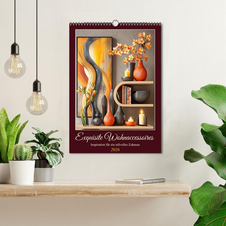 Produktbild: Exquisite Wohnaccessoires. Inspiration f&uuml;r ein stilvolles Zuhause (Wandkalender 2026 DIN A3 hoch), CALVENDO Monatskalender