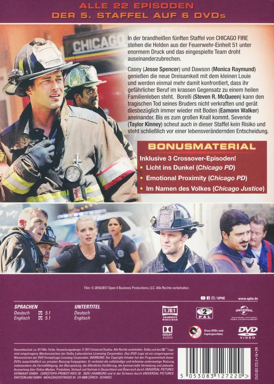 Produktbild: Chicago Fire - Staffel 5 [6 DVDs]