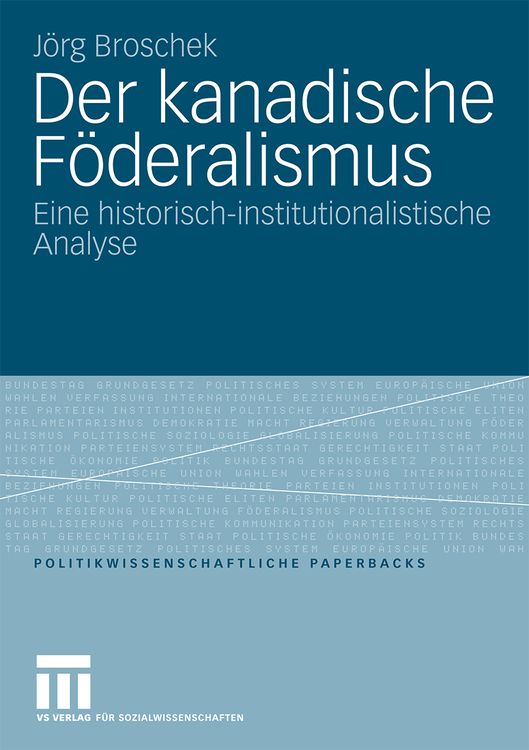 Produktbild: Der kanadische F&ouml;deralismus
