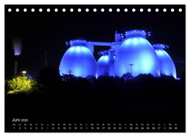 Produktbild: Industriekultur Ruhrgebiet (Tischkalender 2026 DIN A5 quer), CALVENDO Monatskalender