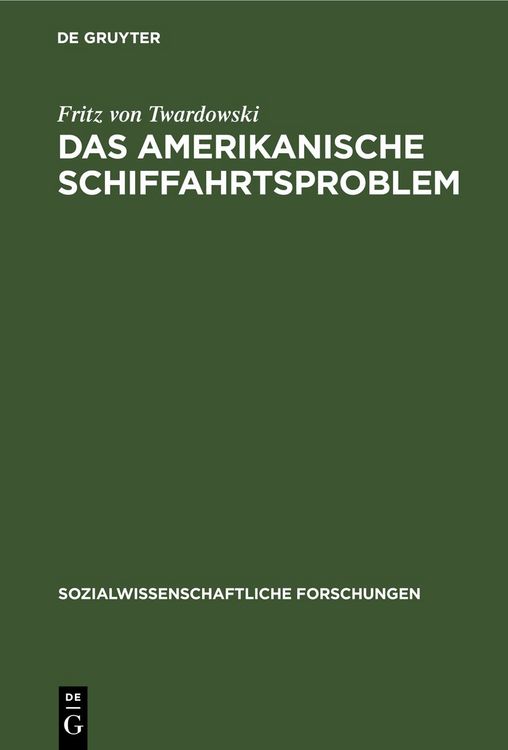 Produktbild: Das amerikanische Schiffahrtsproblem