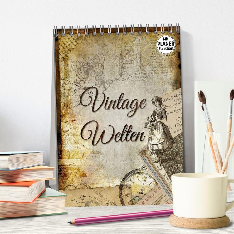 Produktbild: Vintage Welten (Tischkalender 2026 DIN A5 hoch), CALVENDO Monatskalender