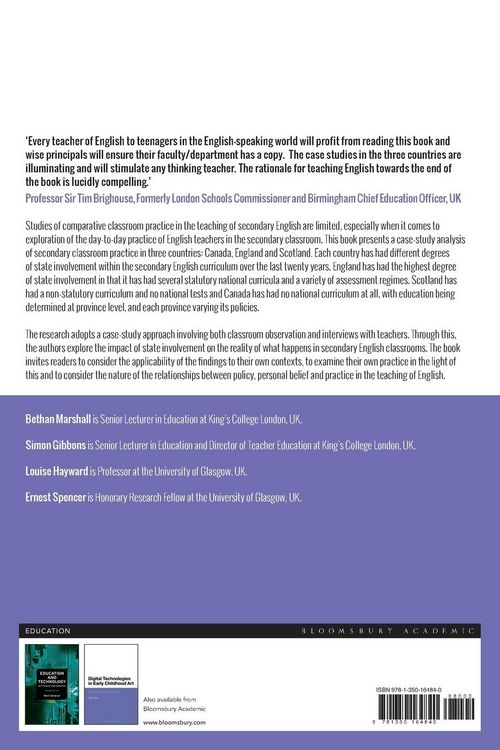 Produktbild: Policy, Belief and Practice in the Secondary English Classroom
