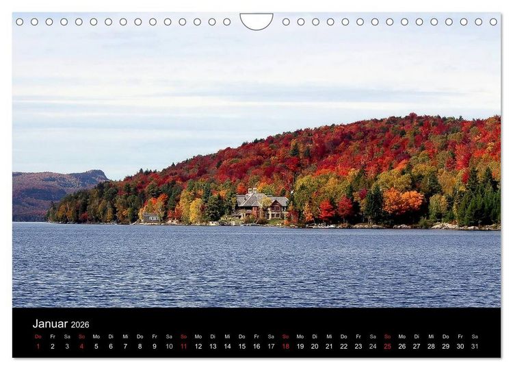 Produktbild: Indianer-Sommer Mont Tremblant Quebec (Wandkalender 2026 DIN A4 quer), CALVENDO Monatskalender