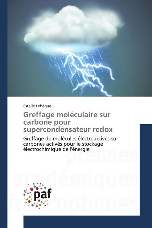 Produktbild: Greffage mol&eacute;culaire sur carbone pour supercondensateur redox