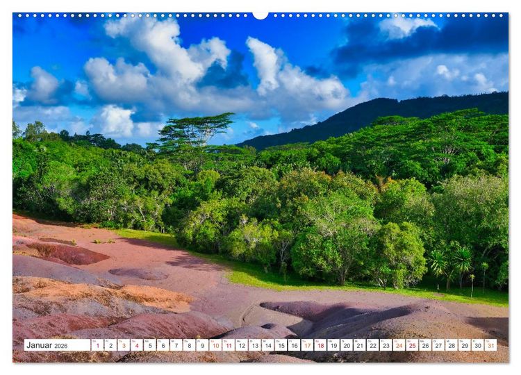 Produktbild: Mauritius - Sch&ouml;nheit im Indischen Ozean (hochwertiger Premium Wandkalender 2026 DIN A2 quer), Kunstdruck in Hochglanz