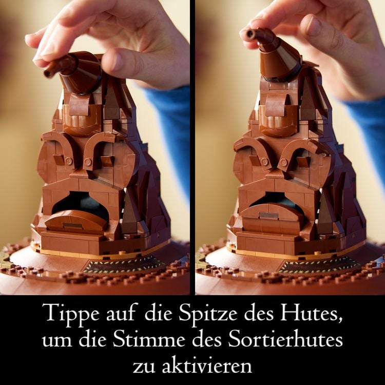 Produktbild: LEGO Harry Potter Der Sprechende Hut von Hogwarts, baubares Modell 76429