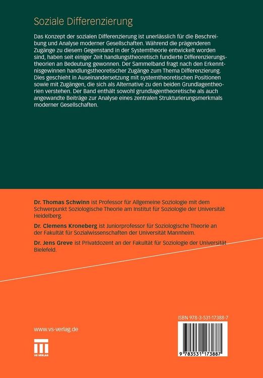 Produktbild: Soziale Differenzierung
