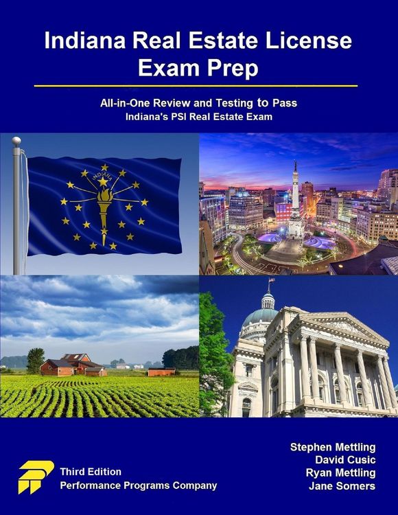 Produktbild: Indiana Real Estate License Exam Prep: All-in-One Review and Testing to Pass Indiana's PSI Real Estate Exam