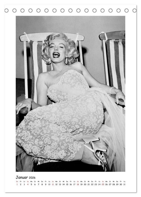 Produktbild: Marilyn Monroe. Weltstar und Sexsymbol (Tischkalender 2026 DIN A5 hoch), CALVENDO Monatskalender