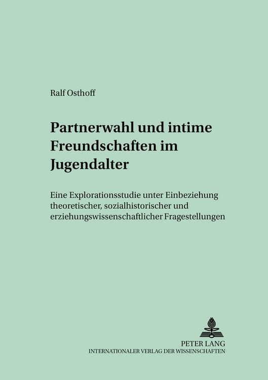 Produktbild: Partnerwahl und intime Freundschaften im Jugendalter