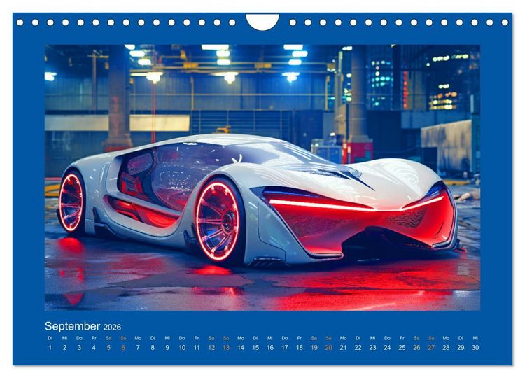 Produktbild: Zukunftsvisionen auf R&auml;dern - Dystopische Fahrzeuge (Wandkalender 2026 DIN A4 quer), CALVENDO Monatskalender