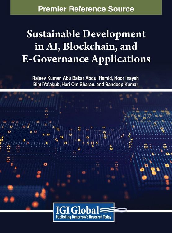 Produktbild: Sustainable Development in AI, Blockchain, and E-Governance Applications