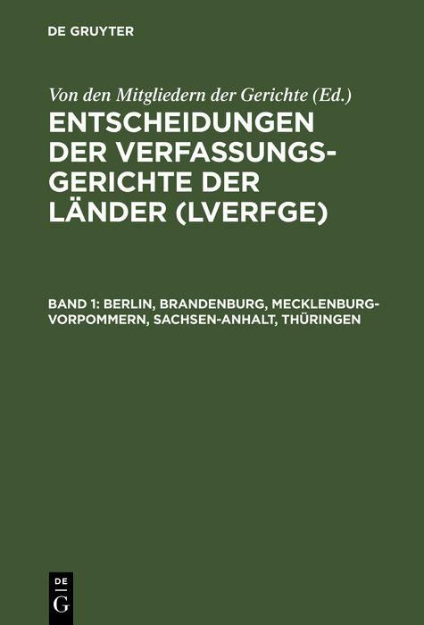 Produktbild: Berlin, Brandenburg, Mecklenburg-Vorpommern, Sachsen-Anhalt, Th&uuml;ringen