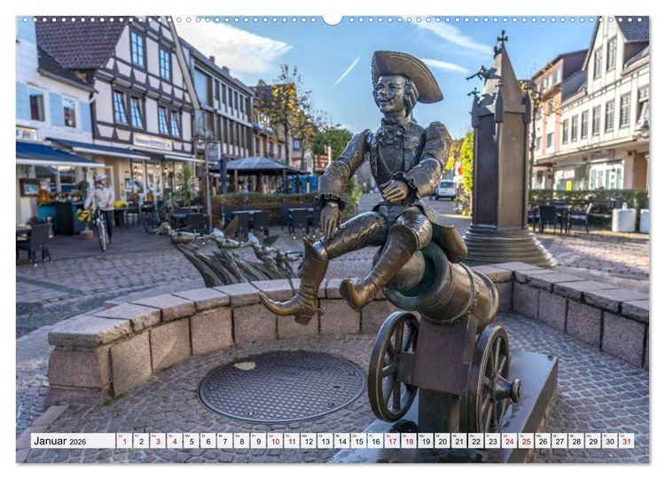 Produktbild: Das Weserbergland (hochwertiger Premium Wandkalender 2026 DIN A2 quer), Kunstdruck in Hochglanz