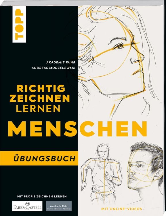 Produktbild: Richtig Zeichnen lernen Mensch. &Uuml;bungsbuch