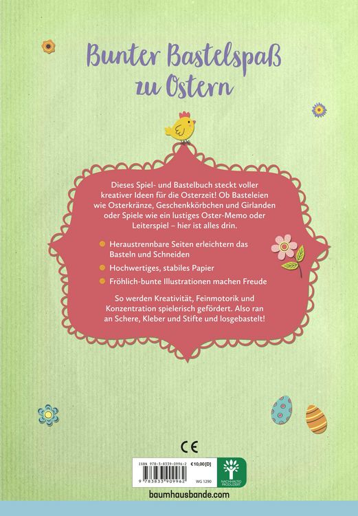 Produktbild: Basteln & Spielen zu Ostern - F&uuml;r kleine K&uuml;nstler